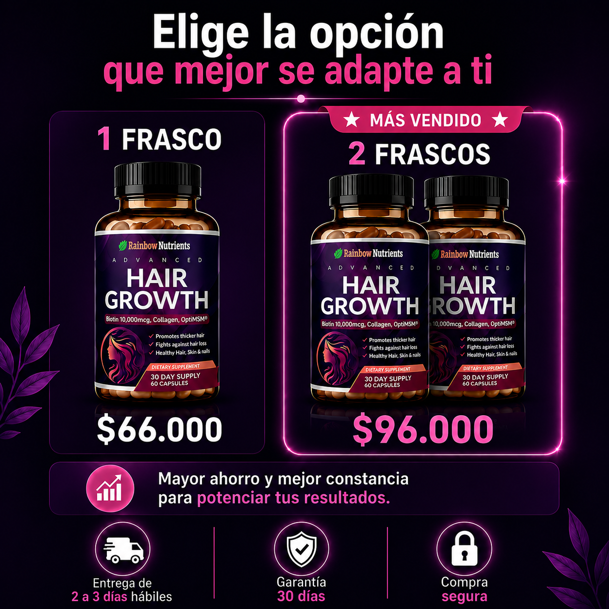 Vitaminas Hair Growth advanced
