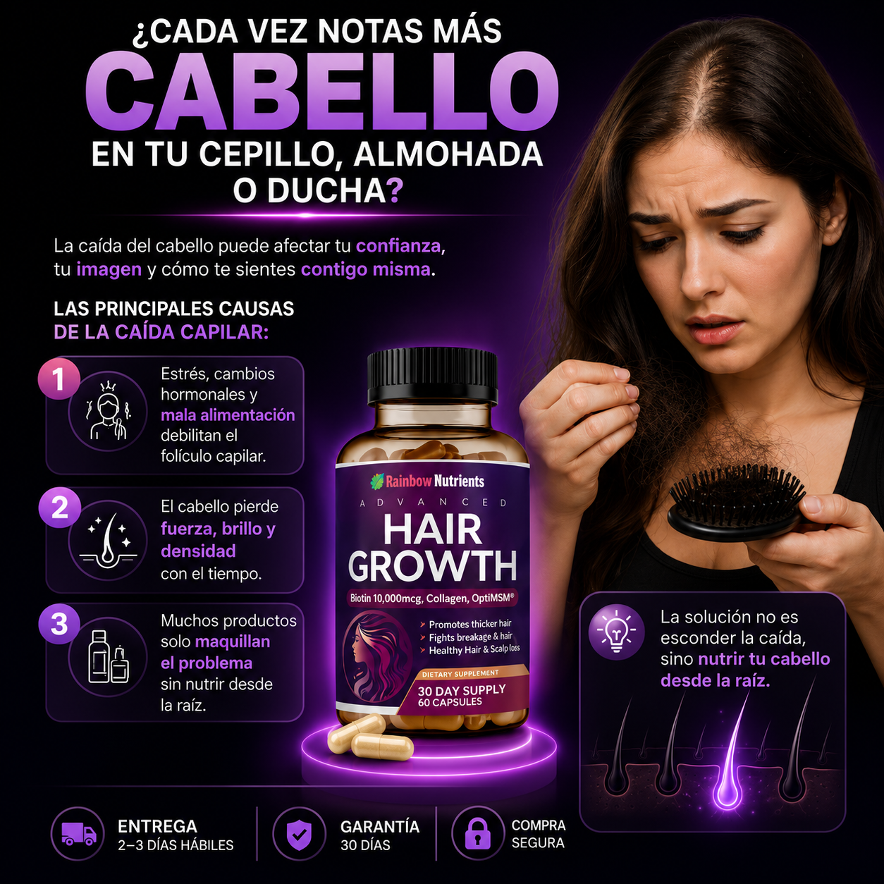 Vitaminas Hair Growth advanced