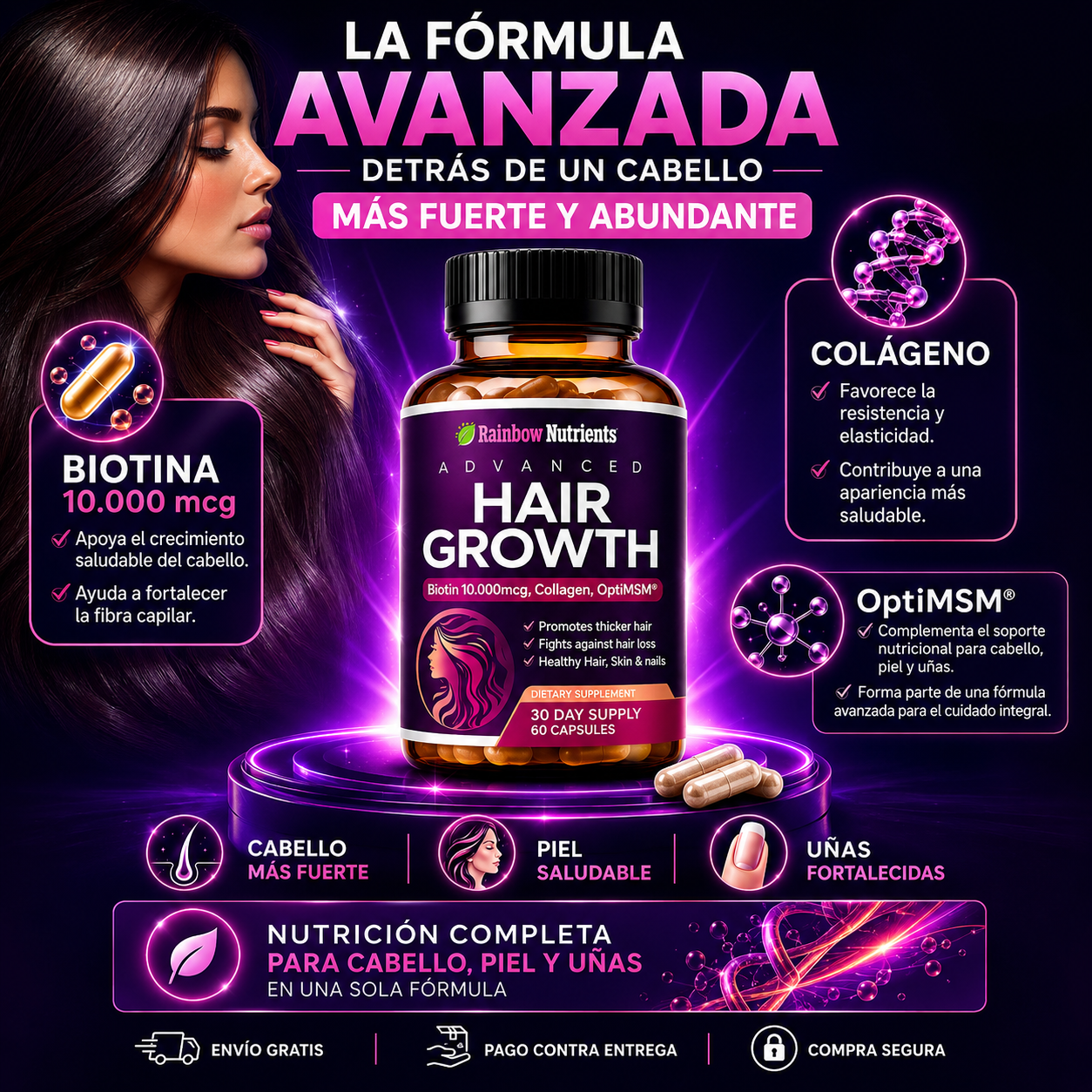 Vitaminas Hair Growth advanced