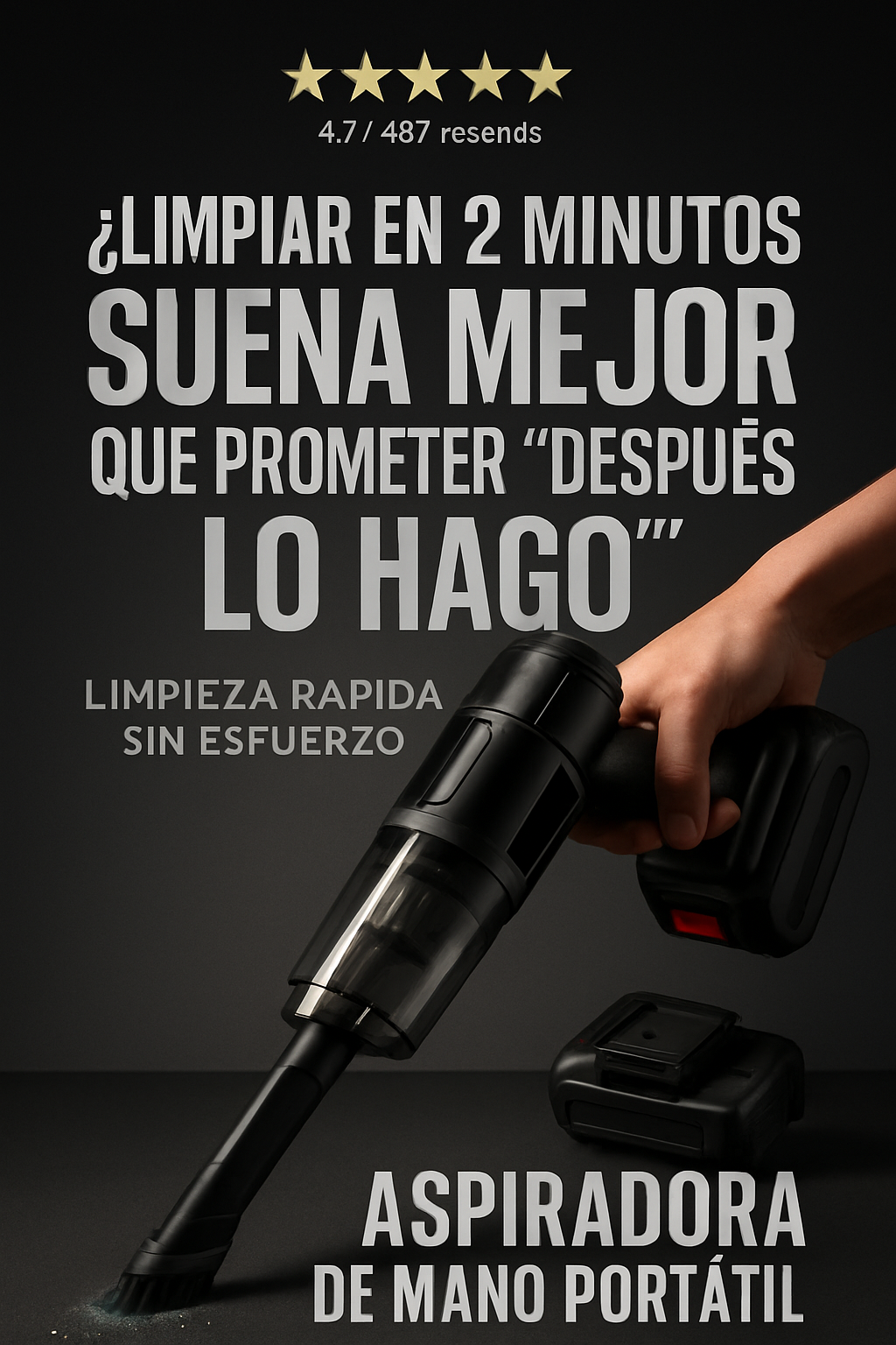 ASPIRADORA DE MANO PORTATIL